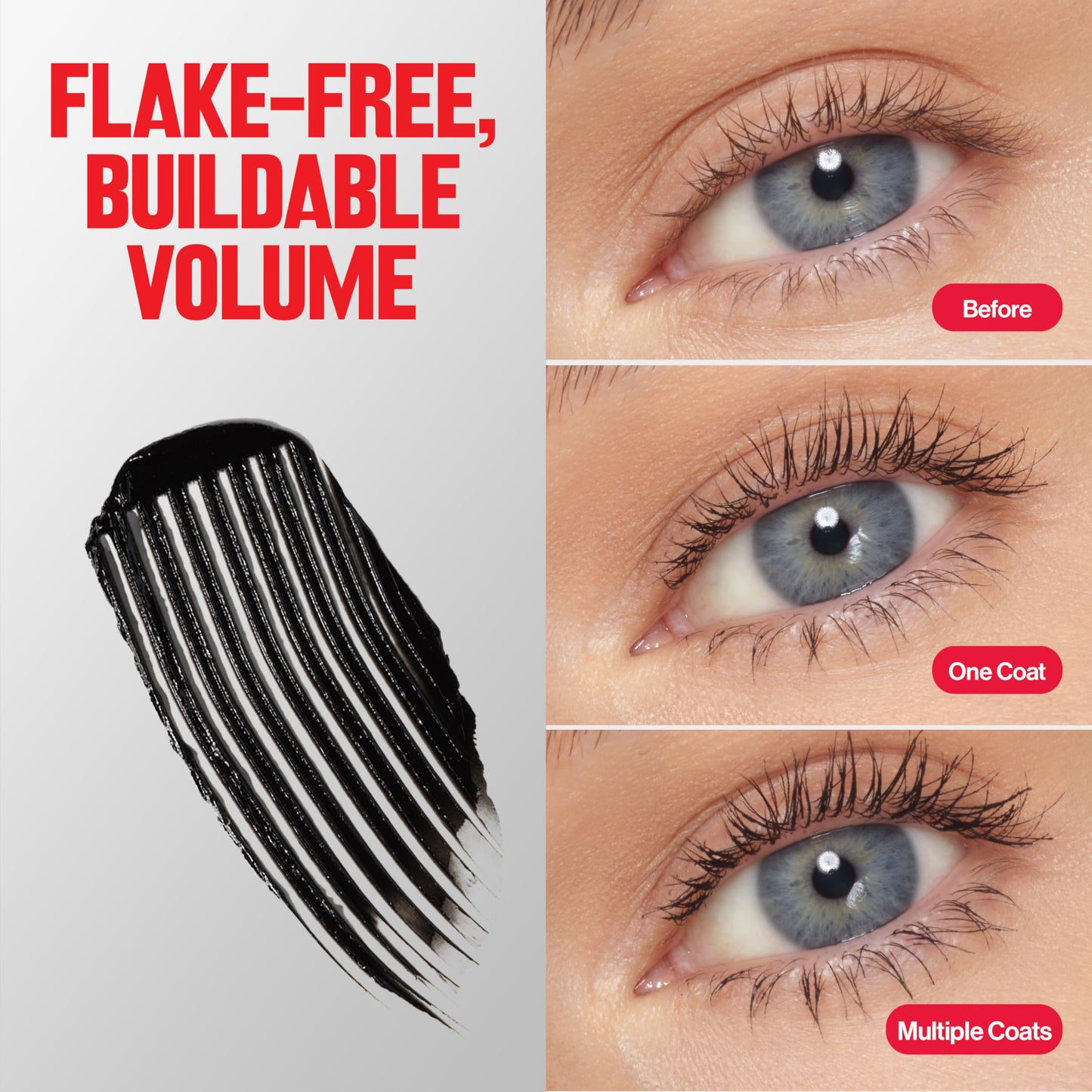 Revlon ColorStay Full Time Waterproof Mascara, Volumizing Eye Makeup, 24 Hour Wear, Smudge-Proof, Flake-Proof, 411 Blackest Black, Waterproof