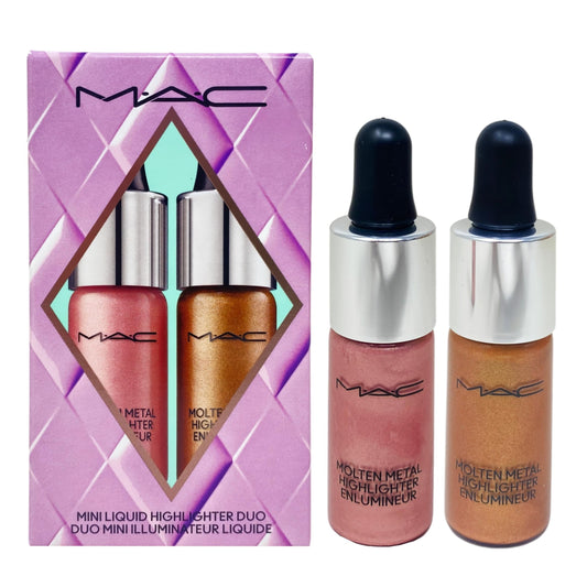 M·A·C Cosmetics Holiday Exclusive Surreal Shine Mini Highlighter Duo - Sugar Plum Pink and Freezing Gold