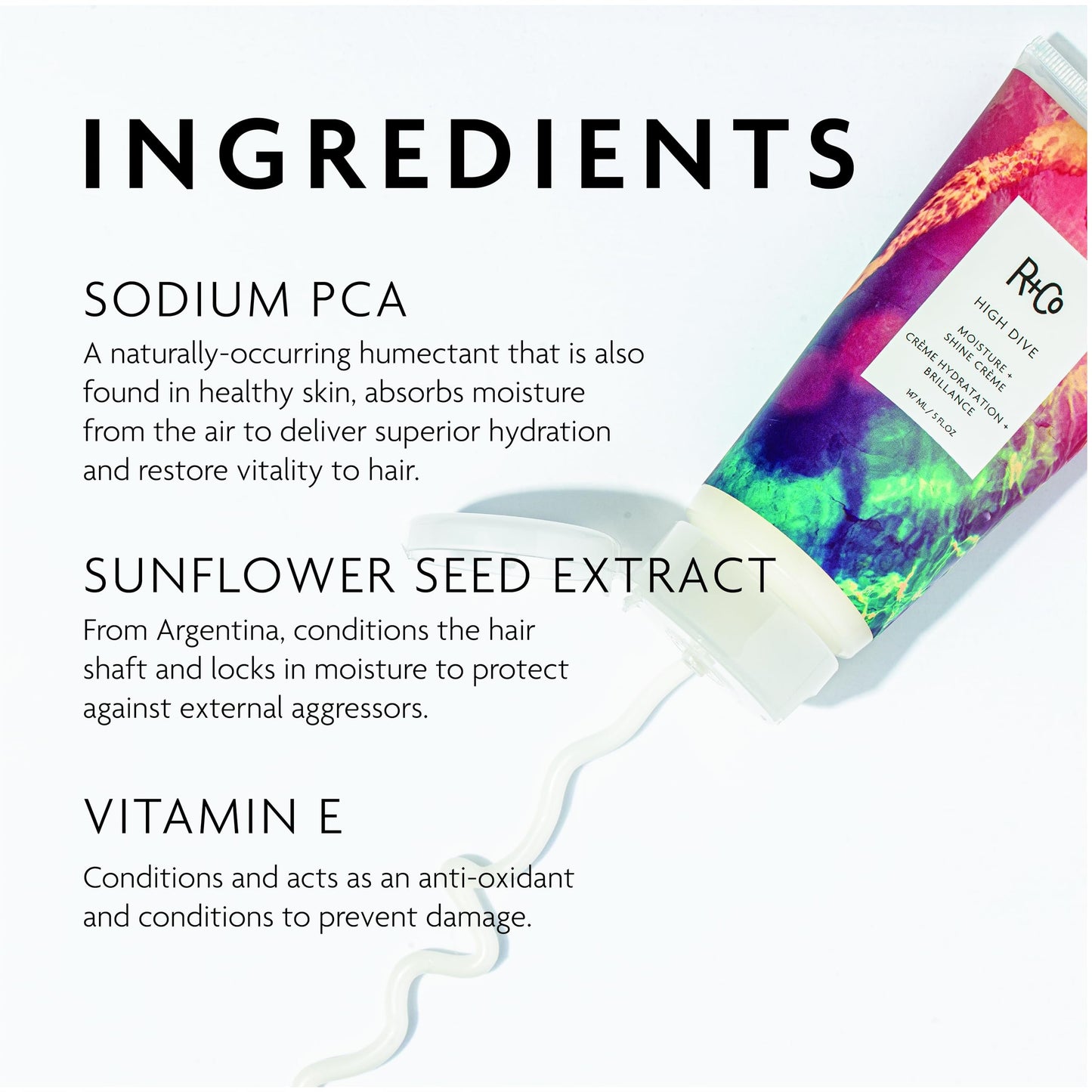 R+Co High Dive Moisture and Shine Crème | Deep Hydration + Softens + Eliminates Frizz | Vegan + Cruelty-Free | 5 Oz