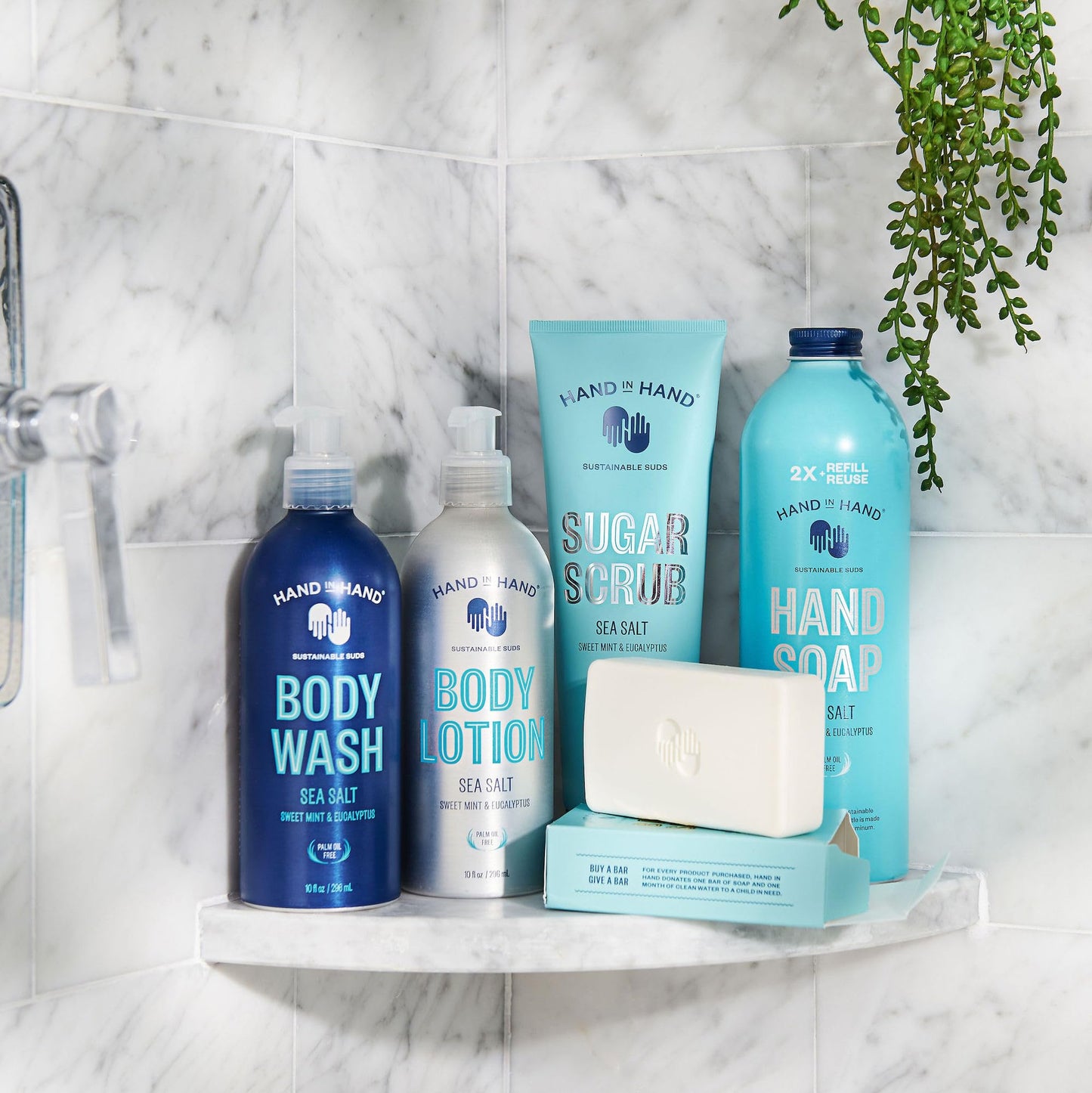 Hand in Hand, Body Wash Sea Salt, 10 Fl Oz