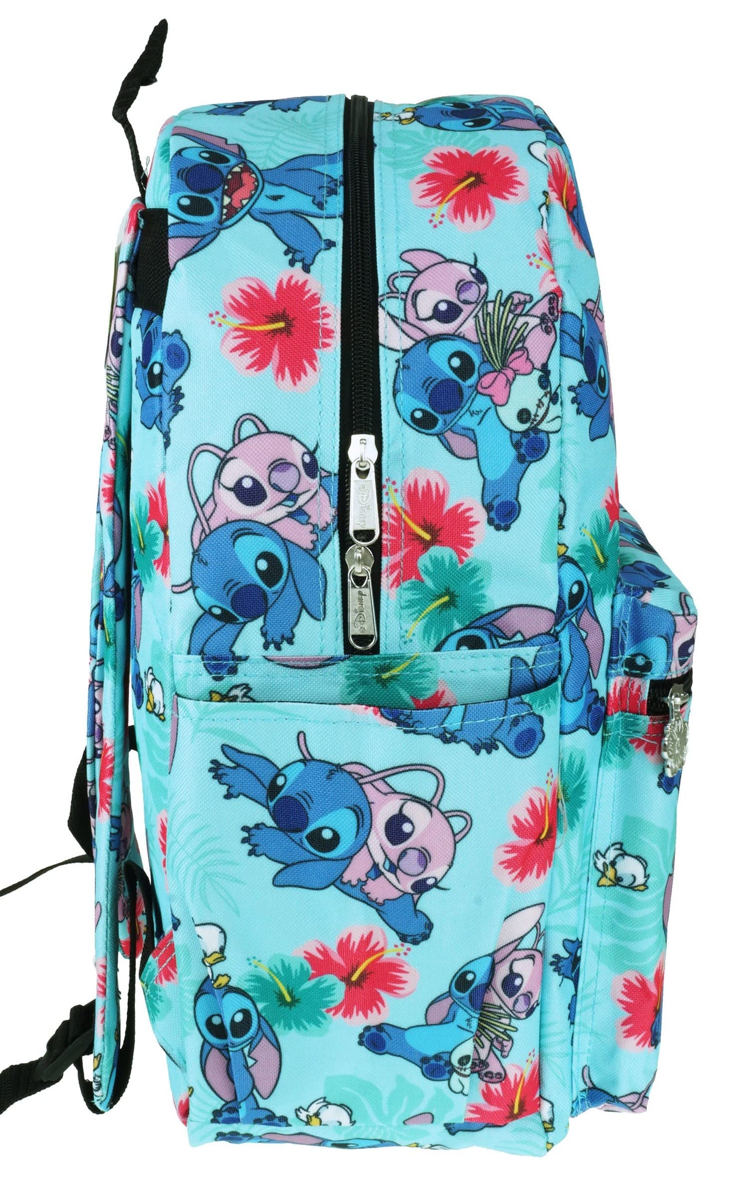 Lilo and Stitch 16 Inch Allover Print Laptop Backpack (Aqua)