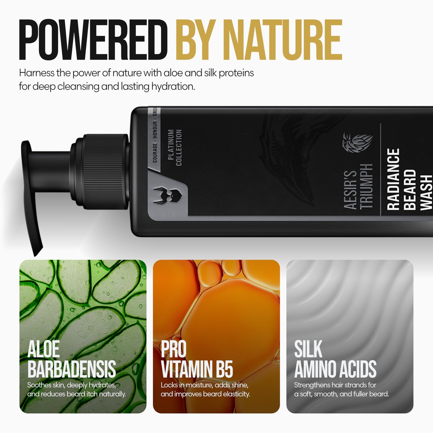 The Beard Struggle Radiance Beard Wash - Platinum Collection, Aesir’s Triumph - Cleanse, Nourish & Soften - Beard Cleanser for Men (8 fl oz) Beauty and Personal Care The Beard Struggle