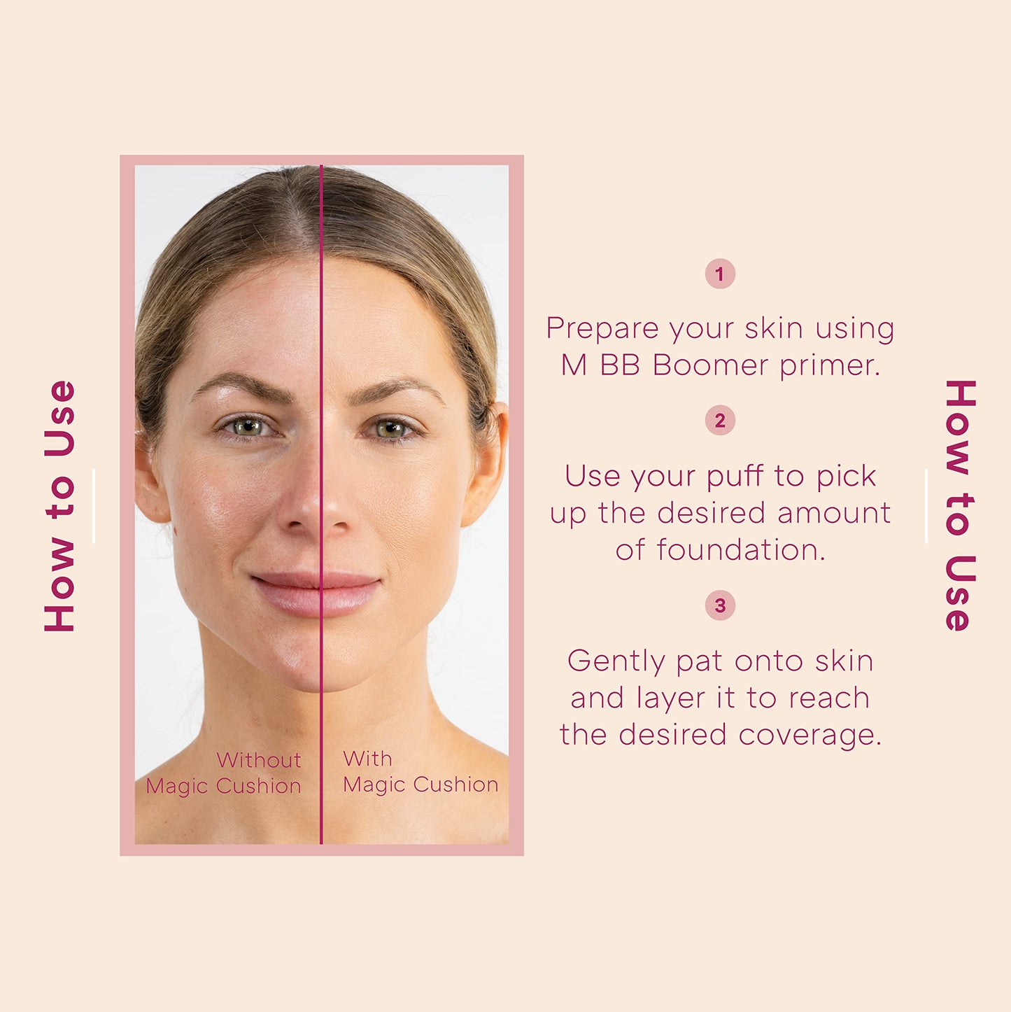 MISSHA Magic Cushion Foundation No.23 Natural Beige for light with neutral skin tone - Flawless Coverage, Dewy Finish, Easy Application for All Skin