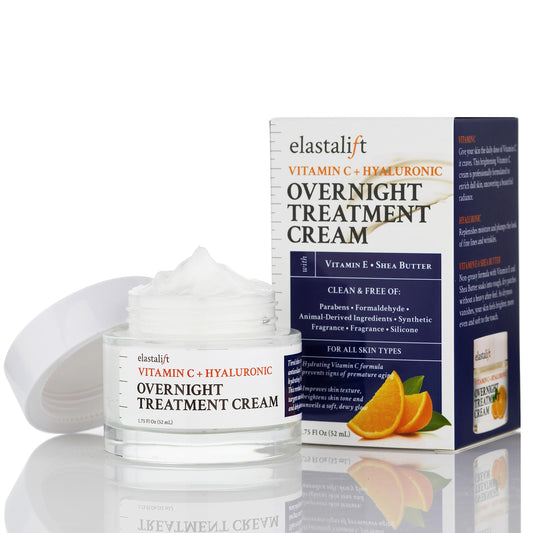 Elastalift Renewing Night Cream | Brightening Vitamin C Cream + Hyaluronic Acid Moisturizer For Face | Oil-Free Overnight Correcting Facial Treatment Beauty & Personal Care Elastalift