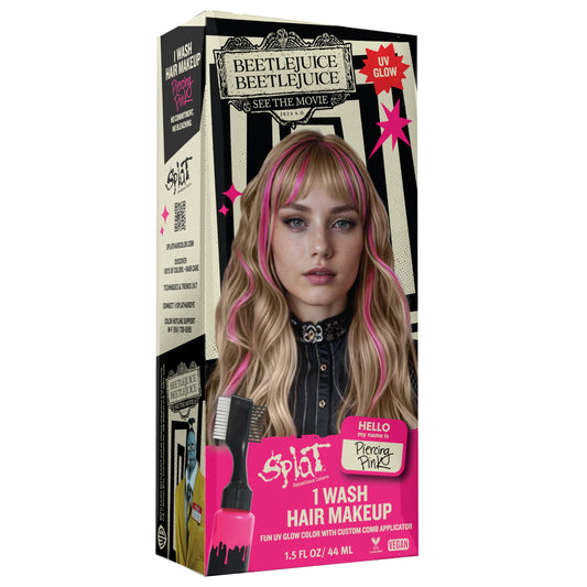 Beetlejuice Beetlejuice Splat 1-Wash Temporary Hair Dye, Piercing Pink Beauty & Personal Care Splat