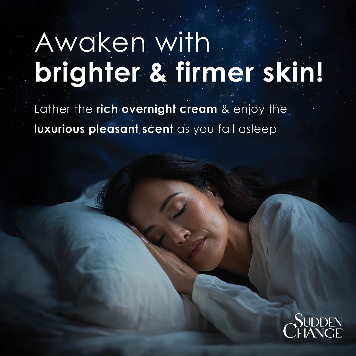 Sudden Change Revitalizing Night Cream - Face Lotion For Deep Wrinkles - Clinically Proven & Recommended By Professionals - Collagen & Elastin Booster
