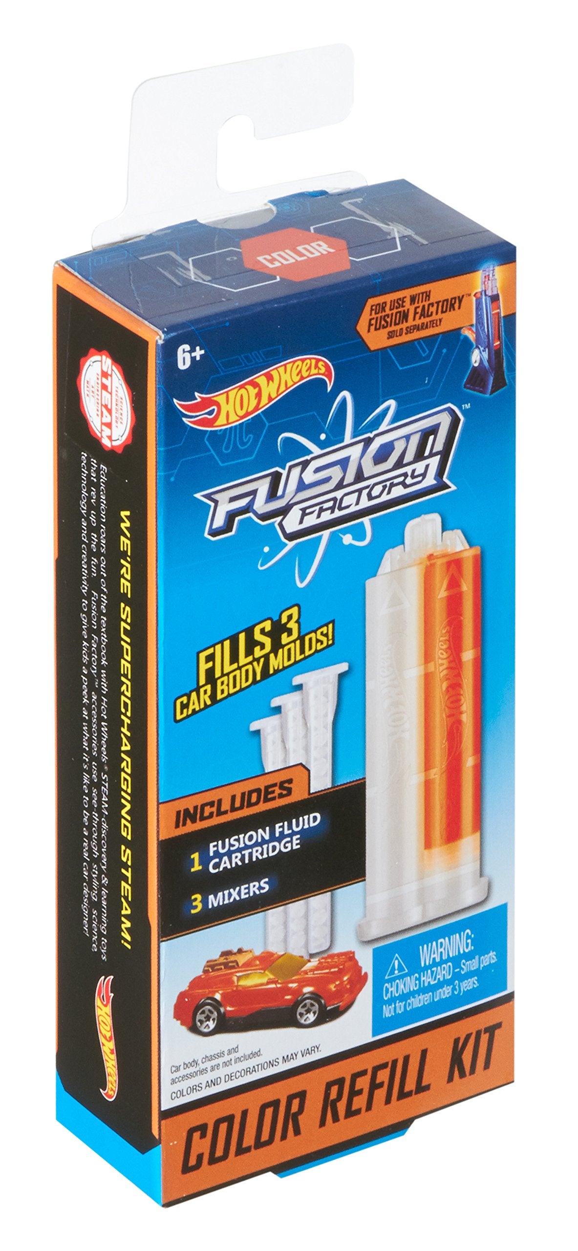 Hot Wheels Fusion Factory Color Refill Kit, Orange