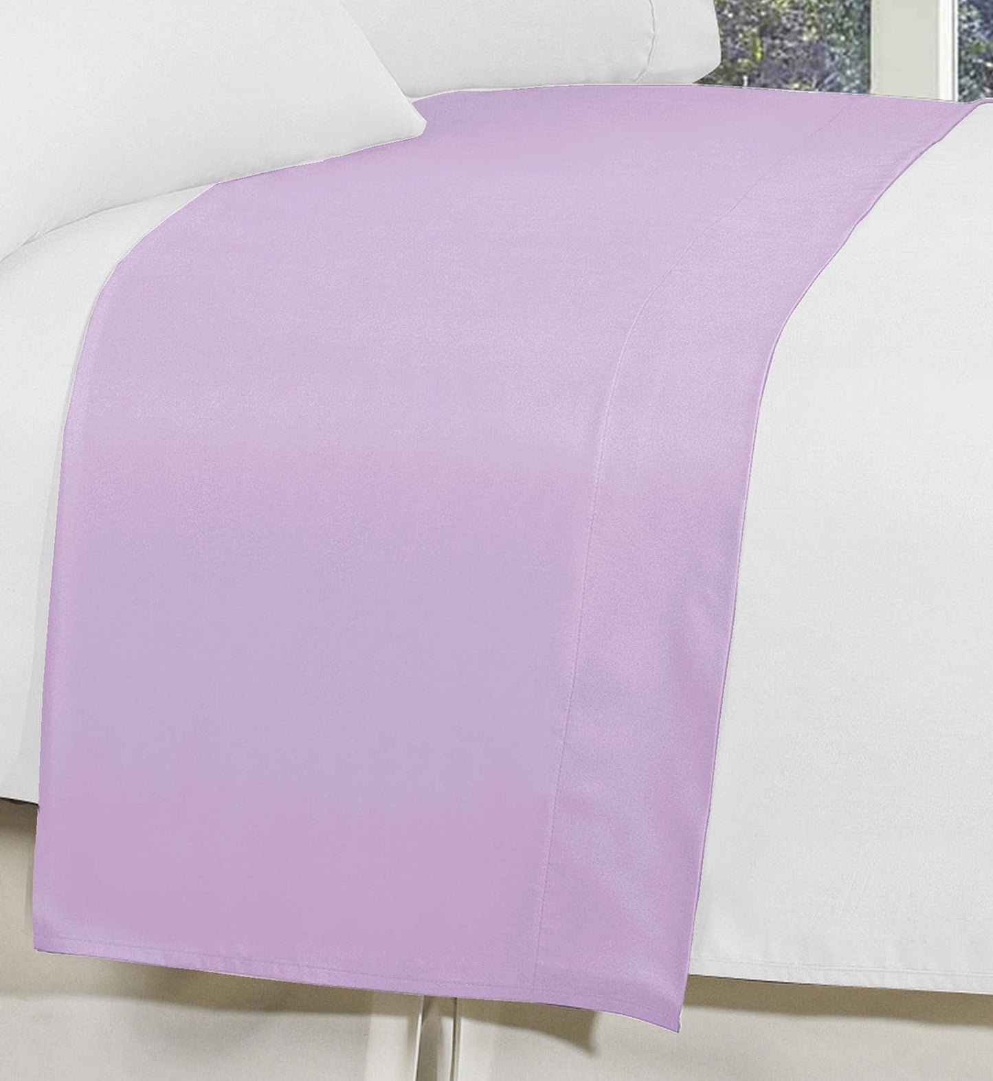 Elegant Comfort Premium Hotel Quality 1-Piece Flat Sheet, Luxury and Softest 1500 Premium Hotel Quality Microfiber Bedding Flat Sheet, Wrinkle-Free,