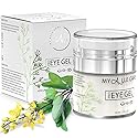 Eye Gel with Hyaluronic Acid, Reduce Dark Circles, Puffiness and Eye Bags. Anti Wrinkle Under Eye Treatment, Hydrating Gel with Collagen, Aloe