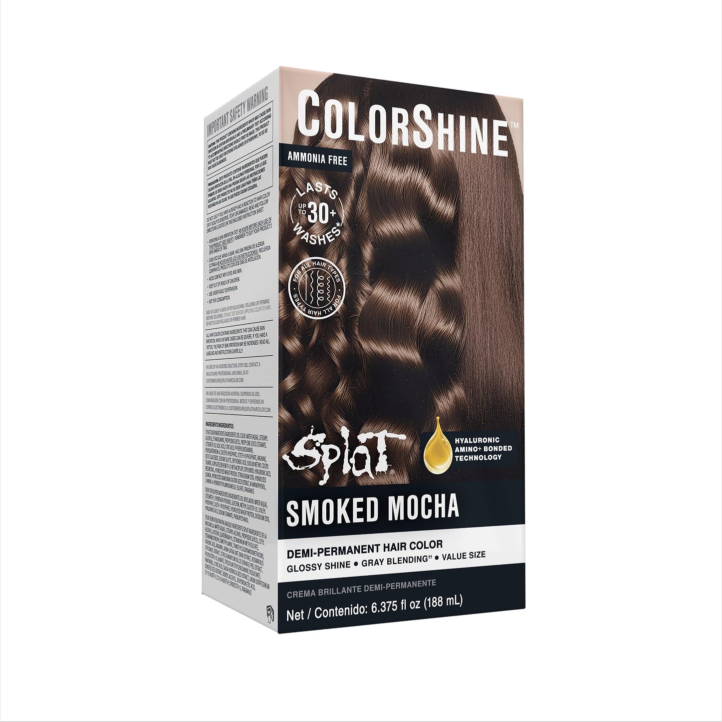 Splat ColorShine Demi-Permanent Hair Color, Smoked Mocha