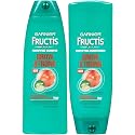 Garnier Fructis Grow Strong Shampoo and Conditioner Set, For Stronger, Healthier, Shinier Hair, 13 Fl Ounces Each
