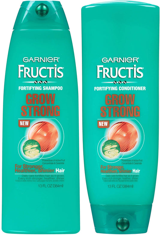 Garnier Fructis Grow Strong Shampoo and Conditioner Set, For Stronger, Healthier, Shinier Hair, 13 Fl Ounces Each Beauty & Personal Care Garnier