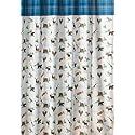 St. Nicholas Square Christmas Cabin Deer Bear & Snowman Shower Curtain Holiday