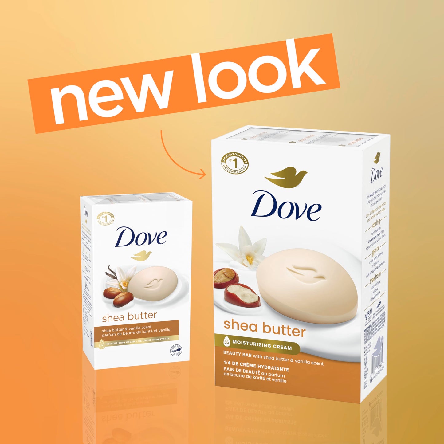 Dove Beauty Bar Gentle Skin Cleanser Shea Butter 2 Bars Moisturizing for Gentle Soft Skin Care More Moisturizing Than Bar Soap 3.75 oz