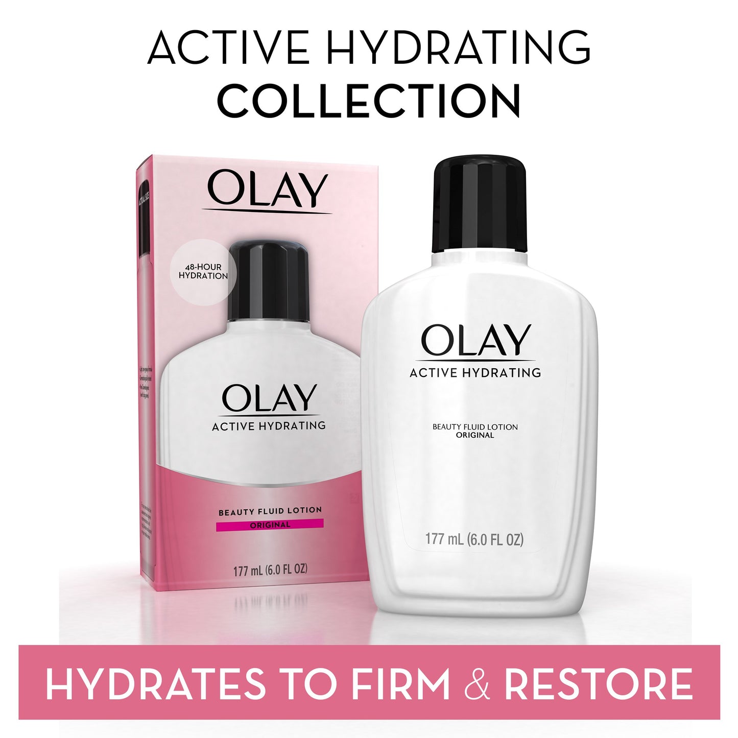 Olay Active Hydrating Beauty Fluid, Original, 4 Fl Oz (Pack of 1)