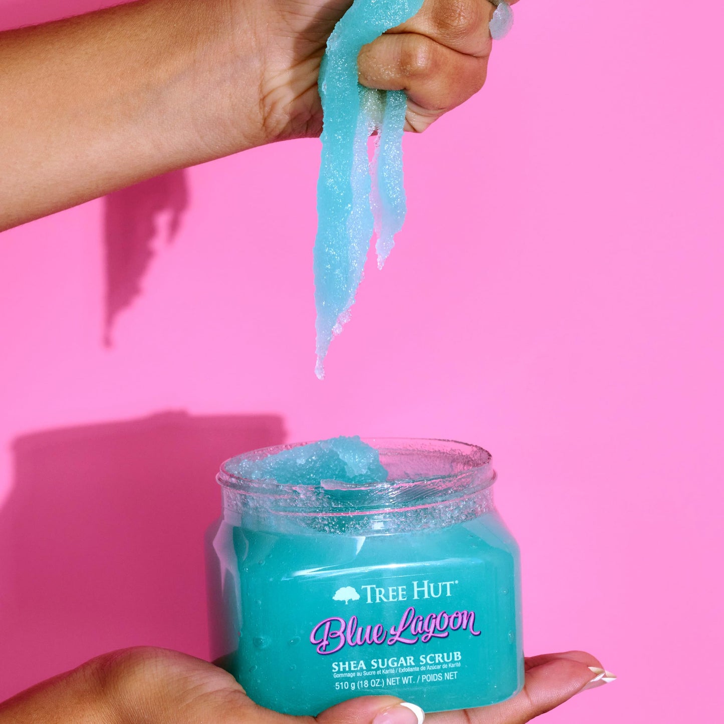 Tree Hut Blue Lagoon Shea Sugar Scrub, Exfoliating, Hydrating & Moisturizing Body Scrub with Shea Butter & Nourishing Essential Oils, Smooth & Soften