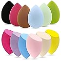 12 Pieces Professional Makeup Sponge Set,Latex Free Flawless Soft Setting Face Puffs,Multicolor Beauty Sponge Blender Cosmetic Applicator