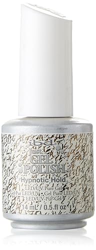 IBD Just Gel Soak Off Black White Glitter Nail Polish, Hypnotic Hold Beauty & Personal Care IBD