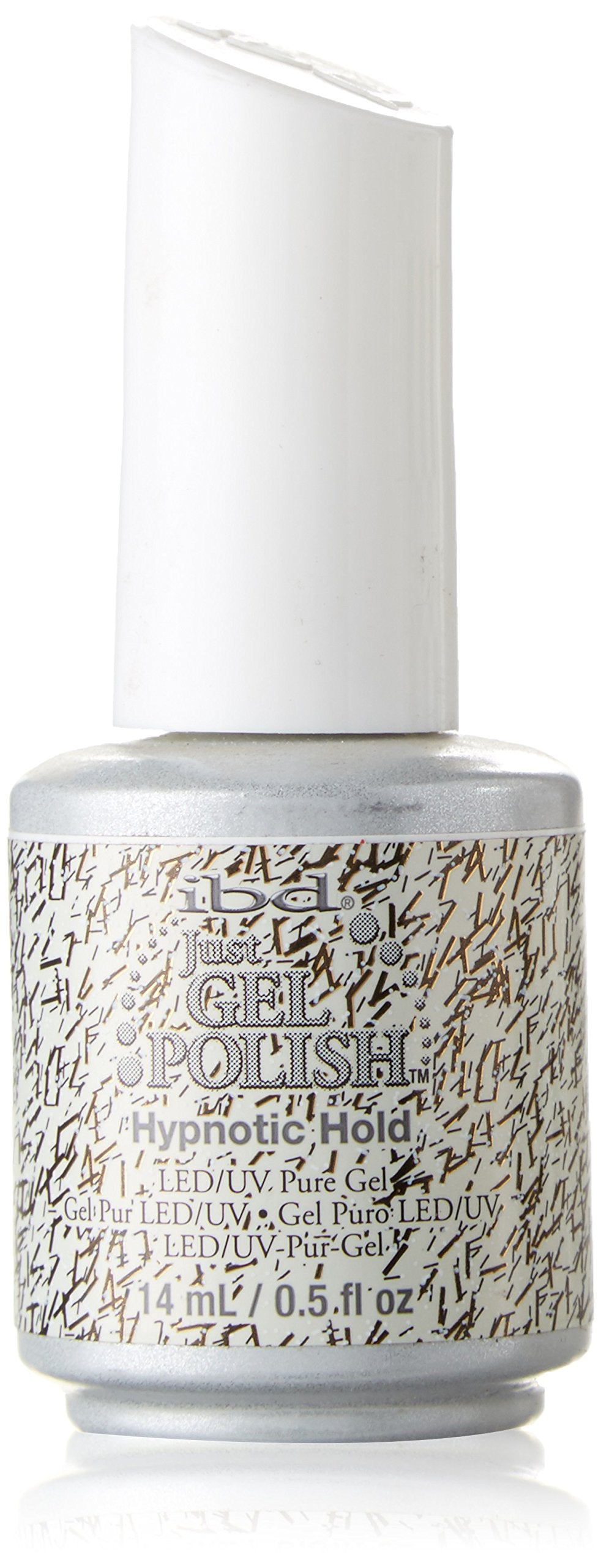 IBD Just Gel Soak Off Black White Glitter Nail Polish, Hypnotic Hold Beauty & Personal Care IBD