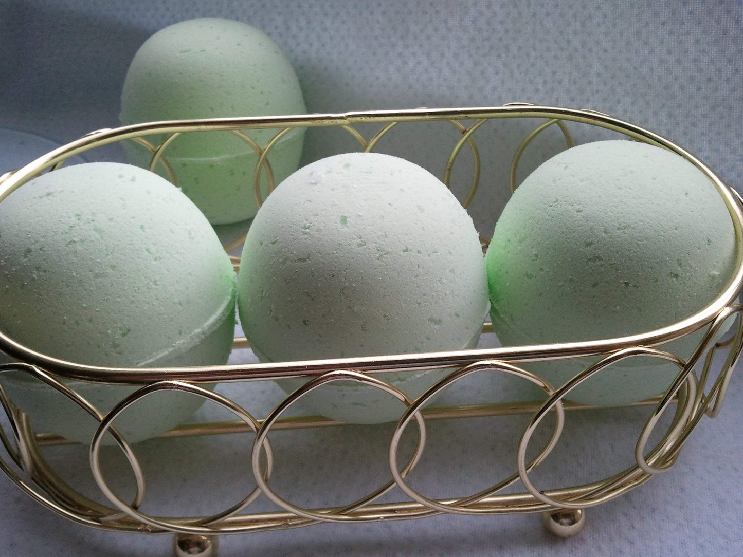 Spa Pure Cucumber Melon Bath Bombs - 3 XL Fizzies, Handmade in The USA with Shea, Mango and Cocoa Butter, Ultra Moisturizing, Great for Dry Skin…