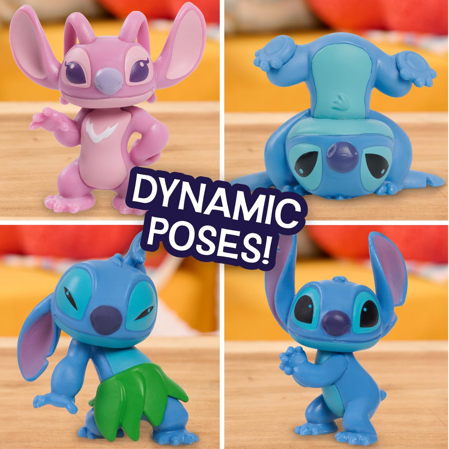 Just Play Disney Stitch Figure Set with Accessories, 11-Piece Collectible 2-Inch Figurines for Kids Ages 3+
