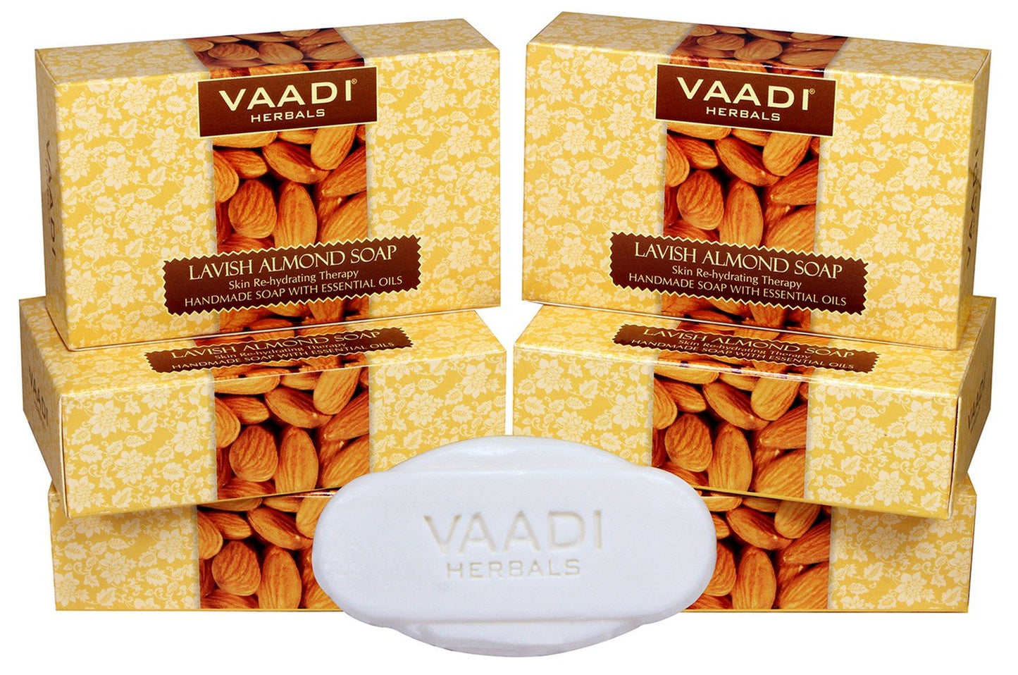 Vaadi Herbals Skin Rehydrating Lavish Almond Soap 6x75g