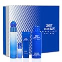 Perry Ellis 360° Very Blue Gift Set - 3.4 fl oz Eau de Toilette, 3 oz Shower Gel, 6 oz Body Spray, .25 fl oz EDT Mini Travel Spray - fresh, aquatic,