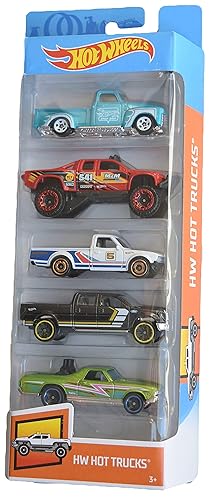 Hot Wheels 2019 HW Hot Trucks 5-Pack ('52 Chevy, Sandblaster, Datsun 620, 2009 Ford F-150, '68 El Camino)