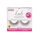 KISS Lash Couture LuXtensions Collection False Eyelashes, Flat Lash Technology, Super Slim Lash Band, Real Lash Extension Fibers, Reusable, Style