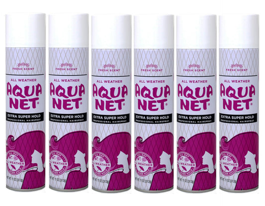 Aqua Net Professional Hair Spray Extra Super Hold 3 Fresh Scent, 11 Oz (Pack of 6)
