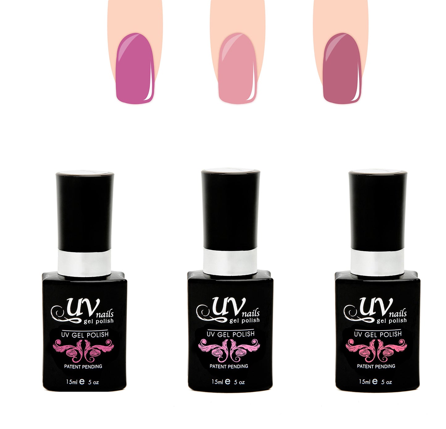 UV-Nails Pomona Set of 3 UV or LED gel polish Beauty & Personal Care UV-NAILS