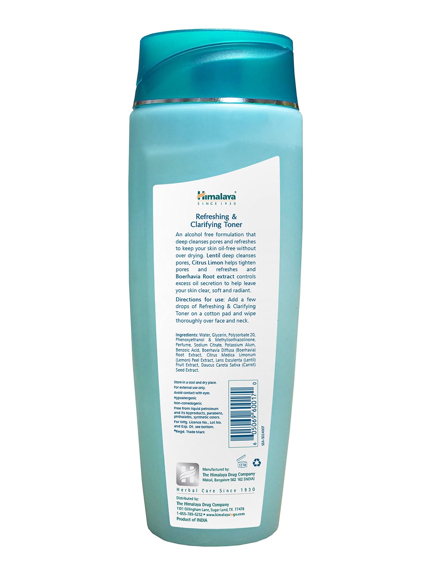 Himalaya Refreshing & Clarifying Toner for Clear Skin and a Deep Clean, Recedes Oil & Minimizes Pores, 6.76 oz