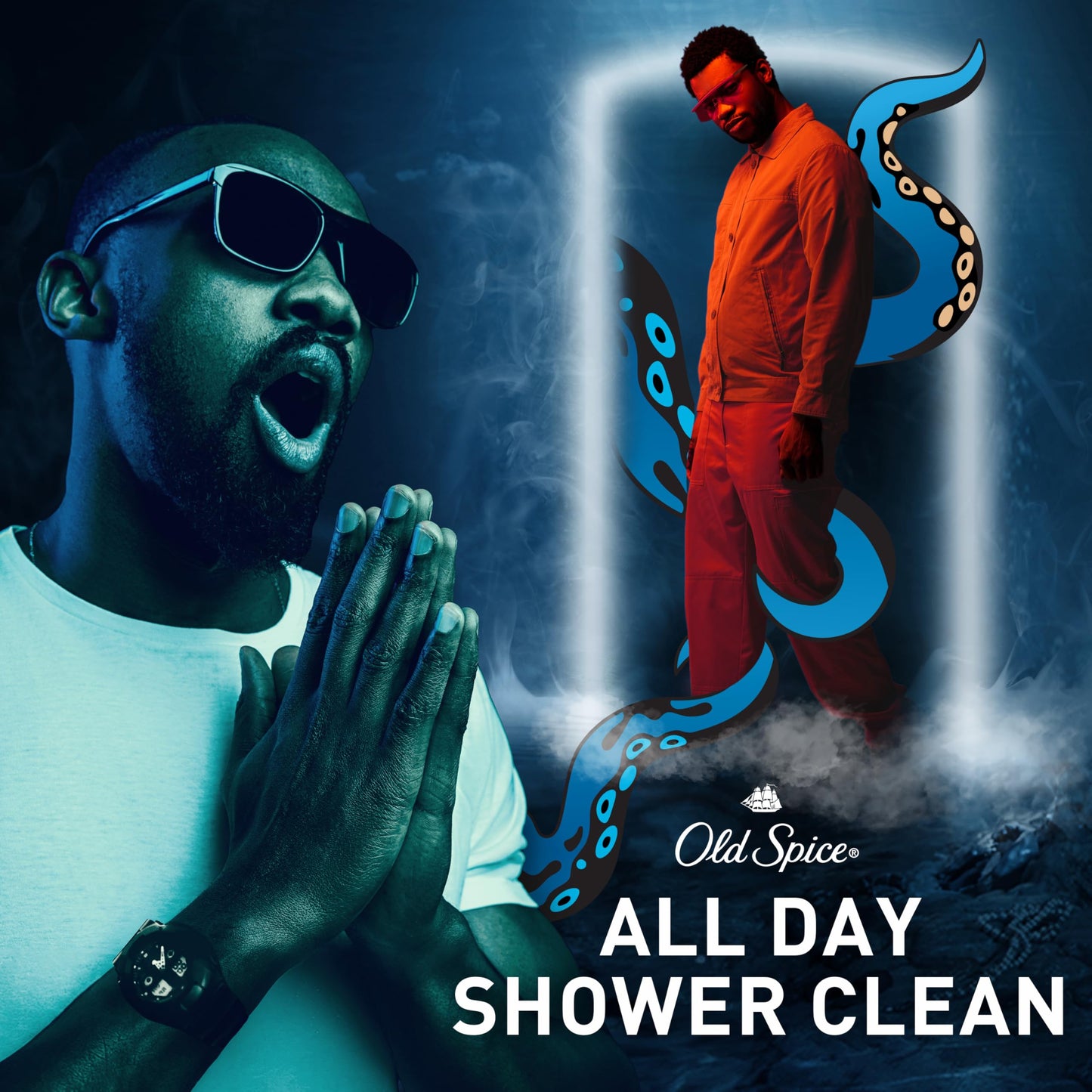 Old Spice Cleansing Body Wash for Men, 3X Defense, 24/7 Shower Fresh with Lasting Scent, 2-in-1 Body & Face Wash, Krakengard with Deep Ocean Scent