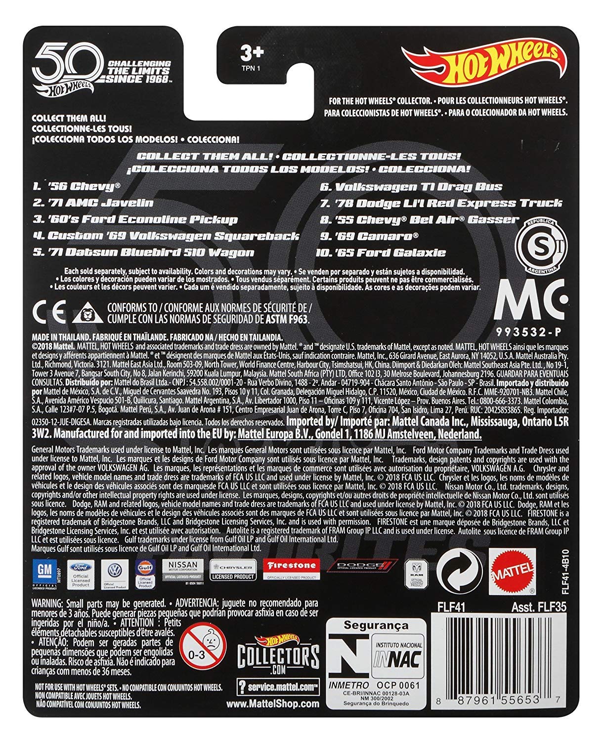 Hot Wheels 50th Anniversary Favs Volkswagen T1 Drag Bus