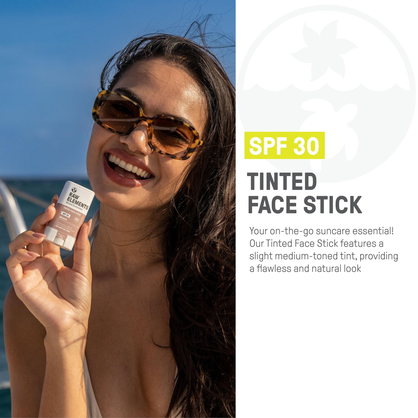 Raw Element Ultra-Moisturizing Face Tint Sunscreen, SPF 30+, Non Toxic Mineral Face Cream, Non Nano Zinc Oxide, Reef Friendly, Safe for All Ages, 0.5