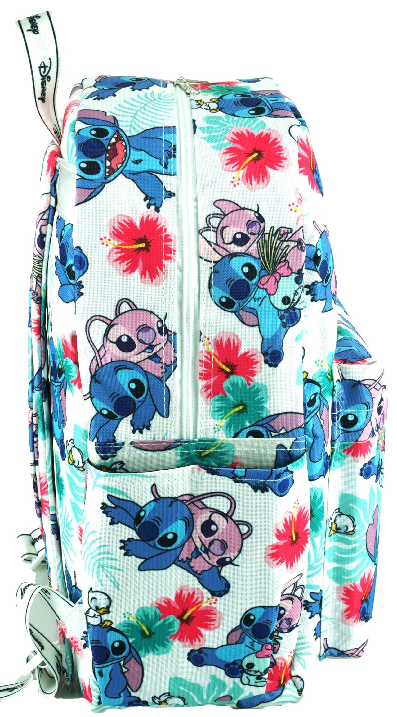 Wondapop Disney Lilo & Stitch 17 Inch Deluxe Backpack with Laptop Compartment (White)