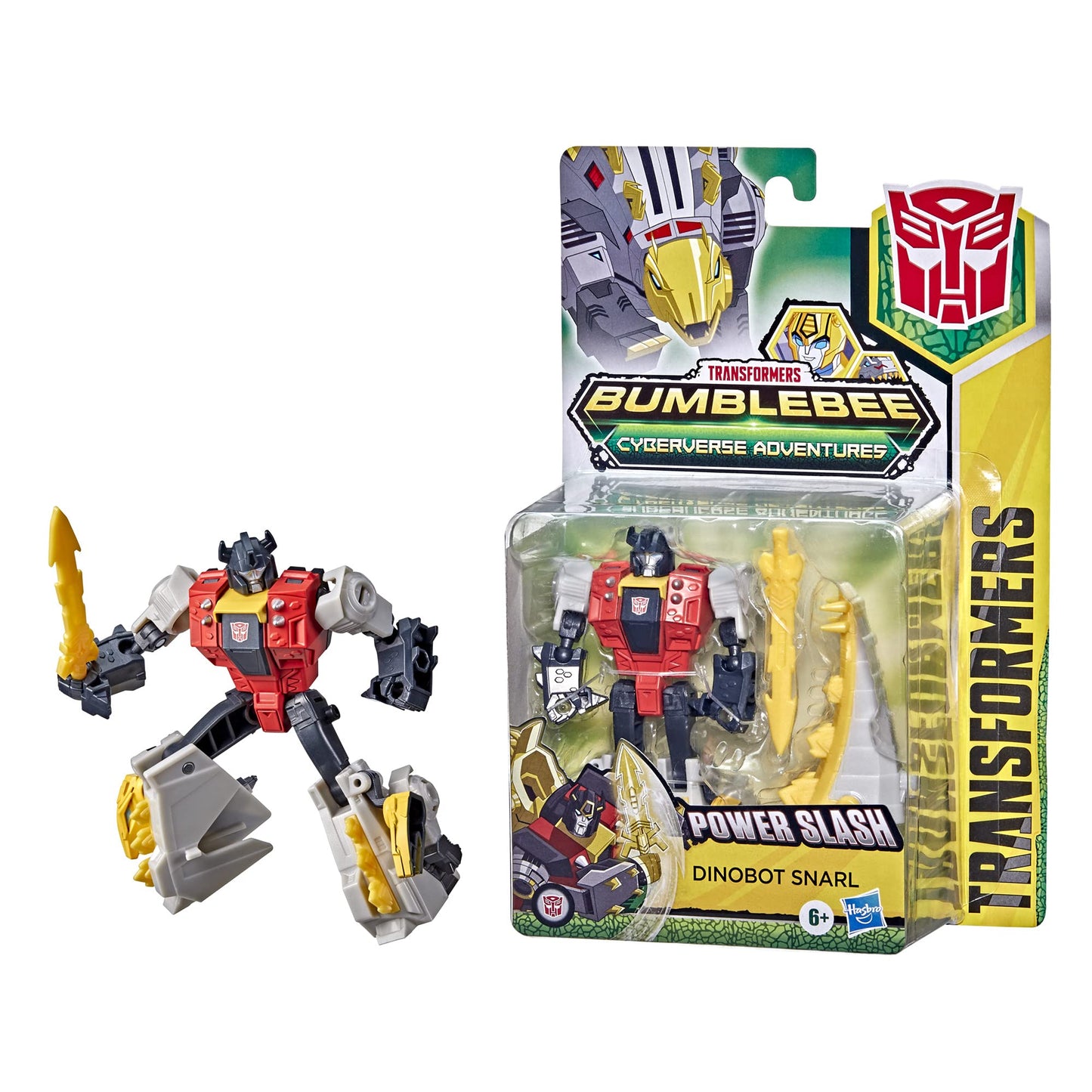 Transformers Bumblebee Cyberverse Adventures Dinobots Unite Warrior Class Dinobot Snarl Action Attackers Figure, Ages 6 and Up, 5.4-inch