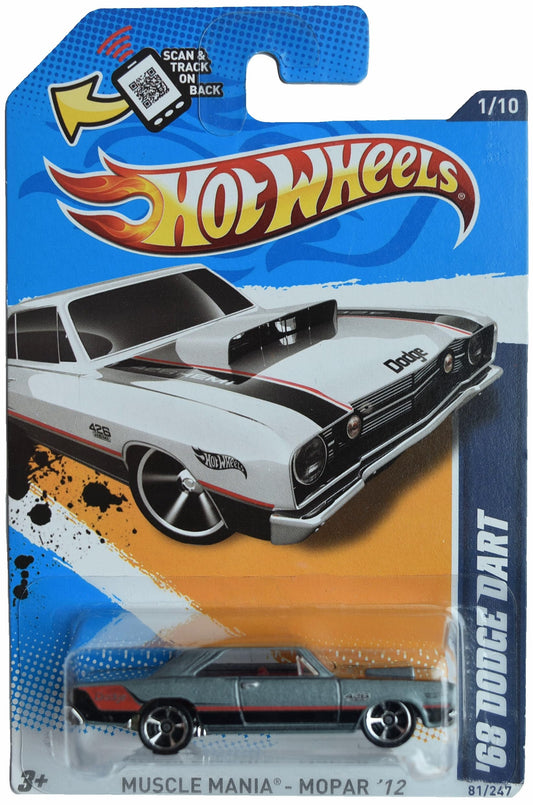 Hot Wheels '68 Dodge Dart, Muscle Mania '12 1/10 [Gray] 81/247