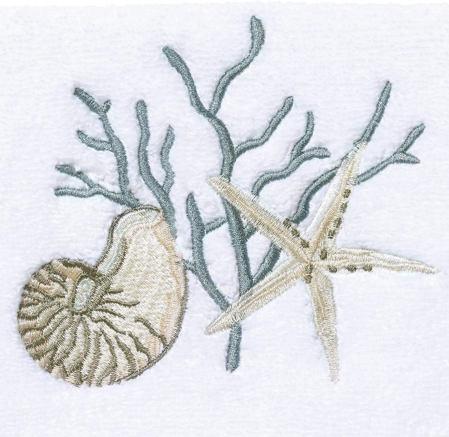 Avanti Linens - Hand Towel, Soft & Absorbent Cotton Towel (Coastal Terrazo)