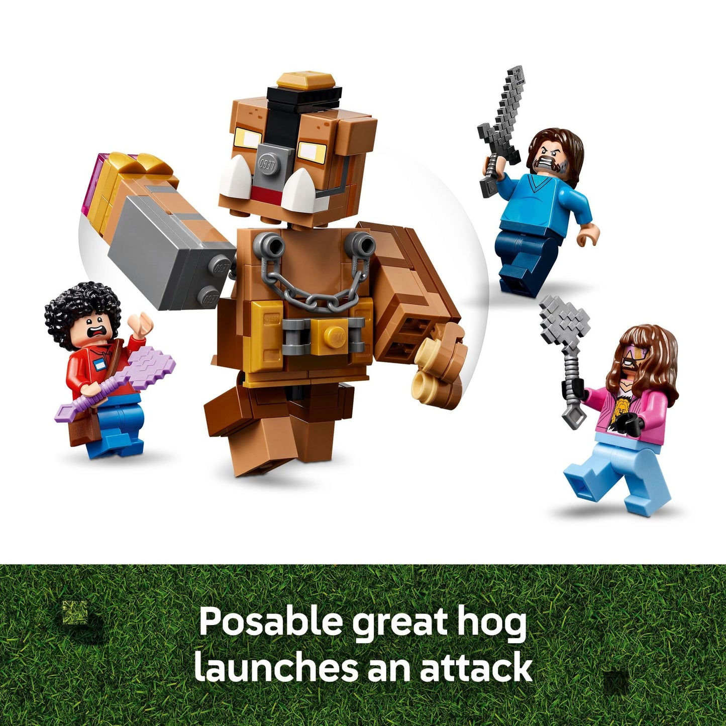 LEGO Minecraft Woodland Mansion Fighting Ring, Building Toy for Kids 10+, Includes Steve, Garrett, Henry & Chicken Jockey Figures, Birthday Gift 21272