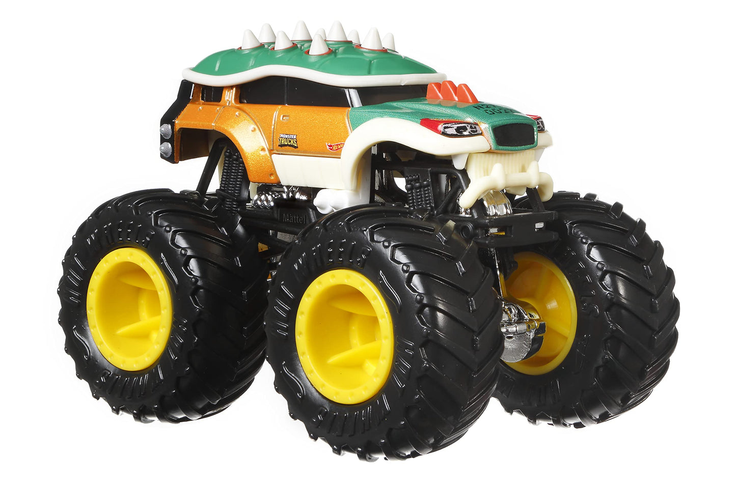 Hot Wheels Monster Trucks Pack 2 Nintendo Toy Cars 1:64 Scale Gift for Kids 3+ Years (Mattel HDH82)