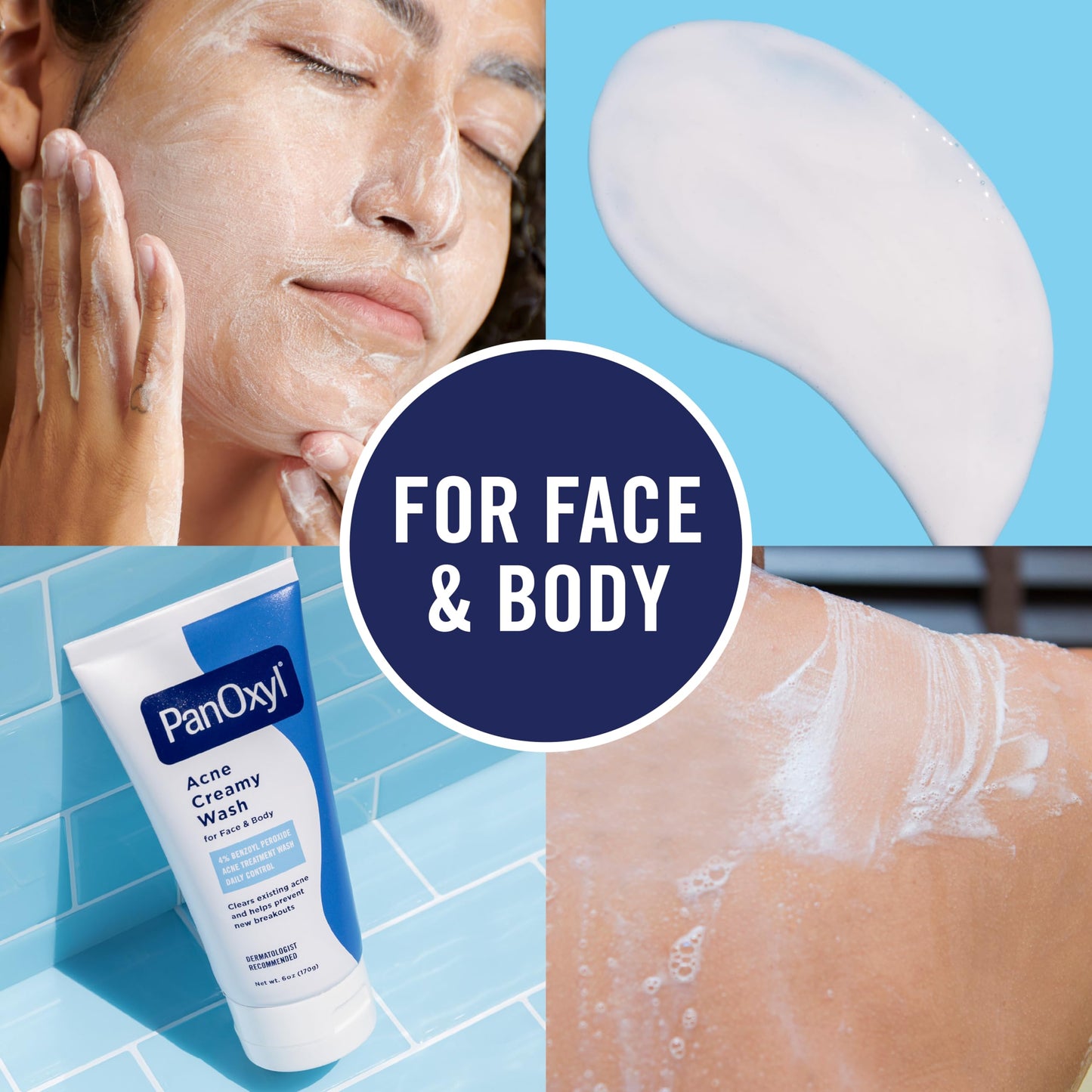 PanOxyl Antimicrobial Acne Creamy Wash, 4% Benzoyl Peroxide, 6 Ounce Beauty and Personal Care PanOxyl