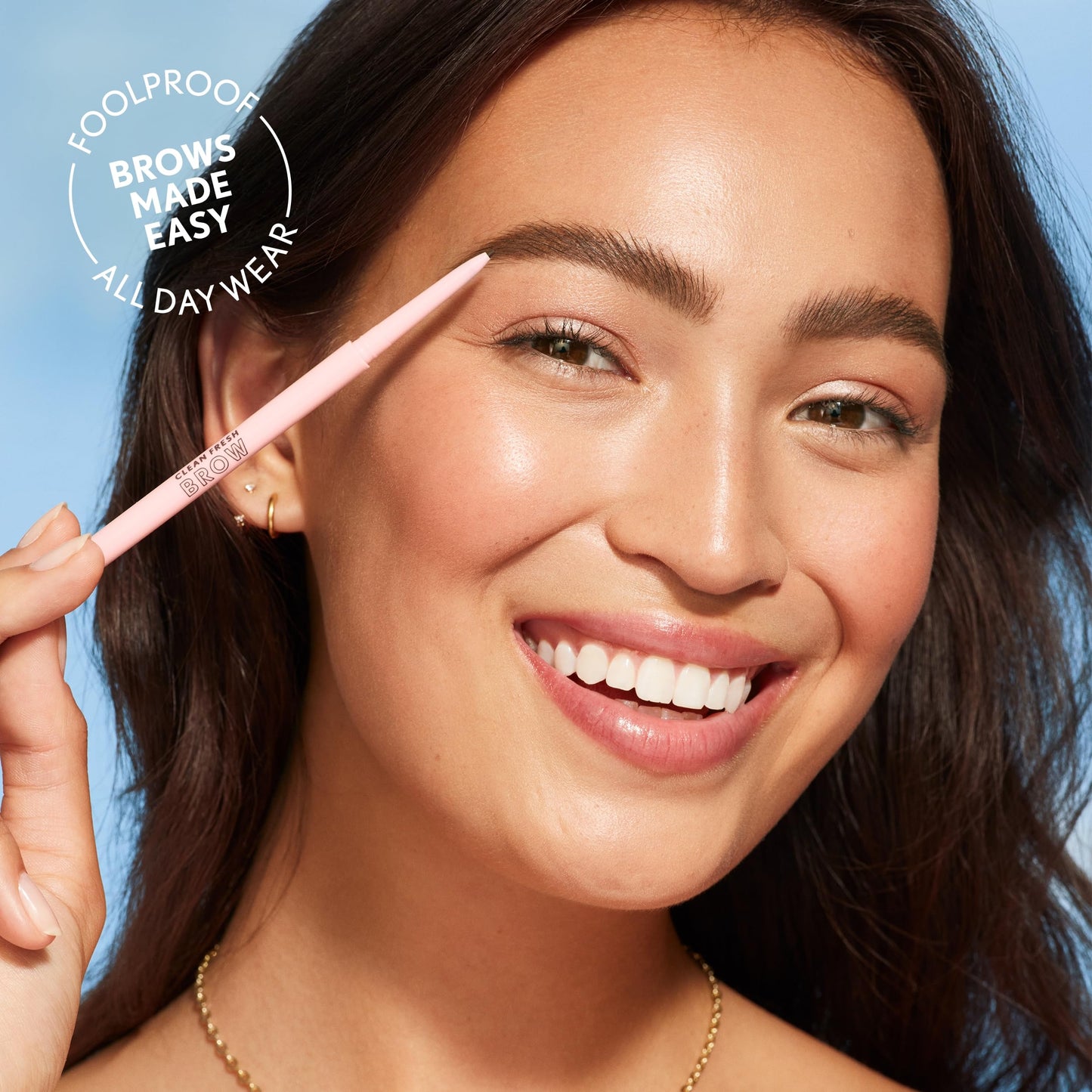 Covergirl Clean Fresh Brow Nano, 500 Medium Brown, Eyebrow Pencil, Ultra-Precise Tip, Waterproof, Transfer-Resistant, Built-In Spoolie, Vegan Formula Beauty and Personal Care COVERGIRL