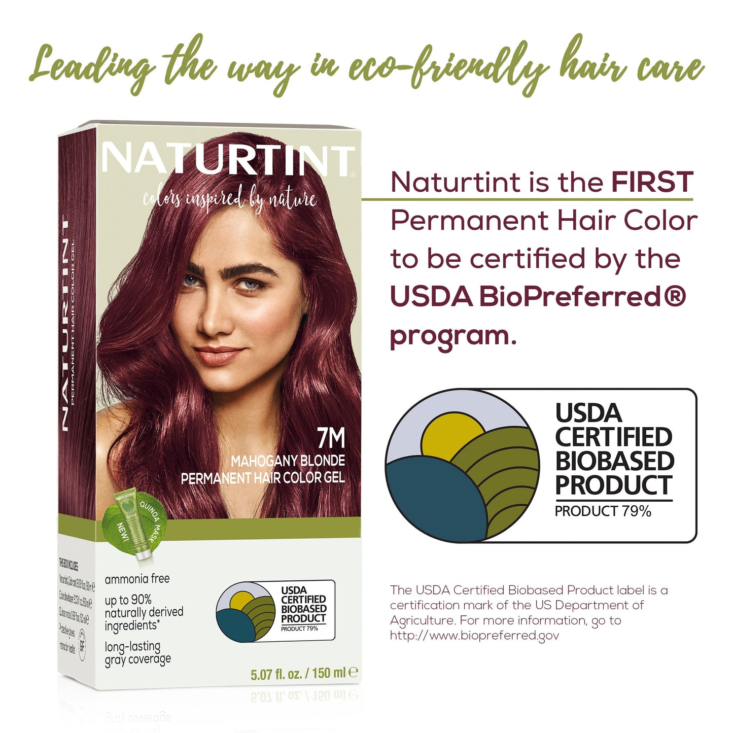 Naturtint 7M Mahogany Blonde Permanent Hair Color (Pack of 1), Ammonia Free, Vegan, Cruelty Free, up to 100% Gray Coverage, Long Lasting Results