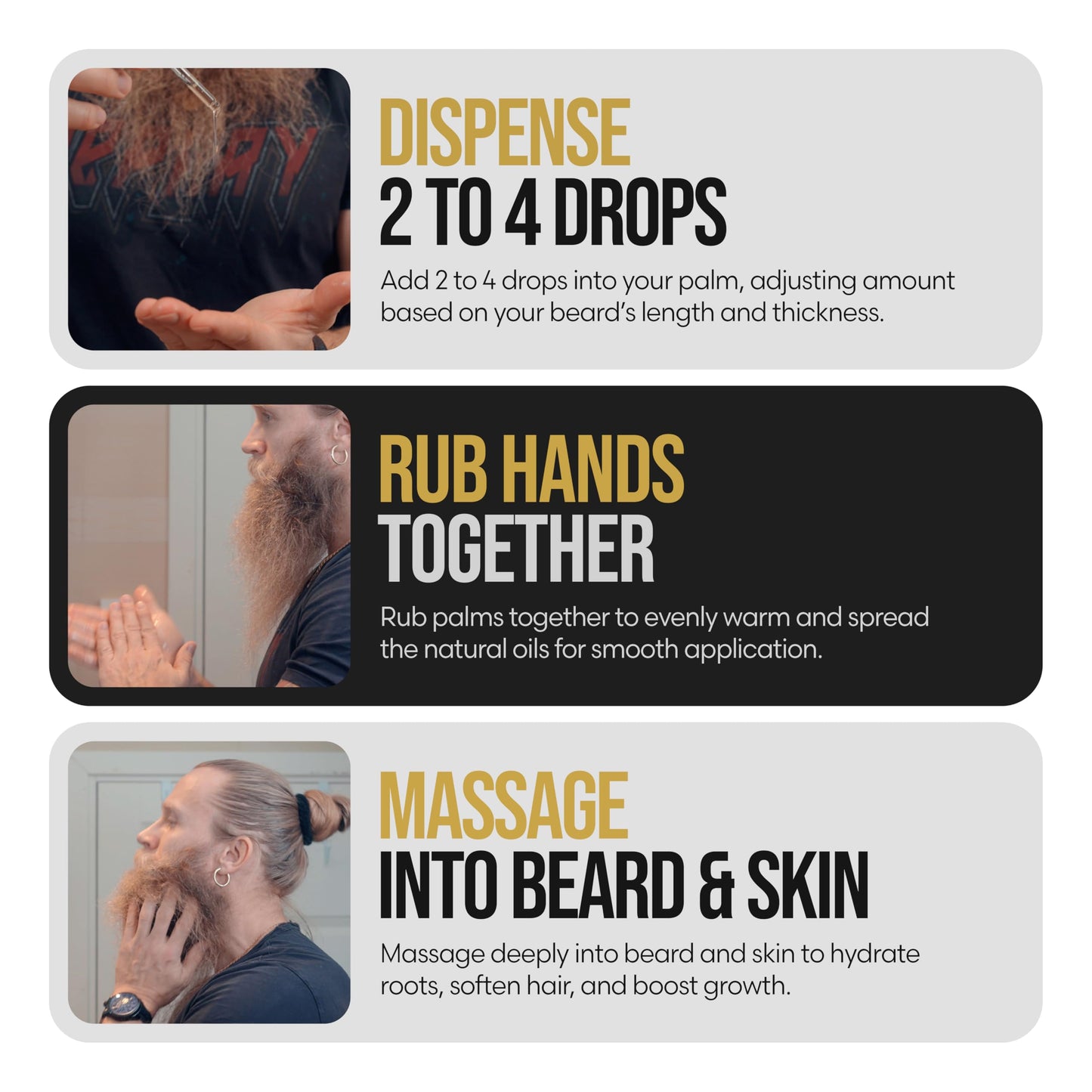 The Beard Struggle - Beard Growth Oil - Asgardian Secret, Gold Collection (1 Fl oz) - Night Liquid Elixir - Beard Oil for Men - Softens, Moisturizing