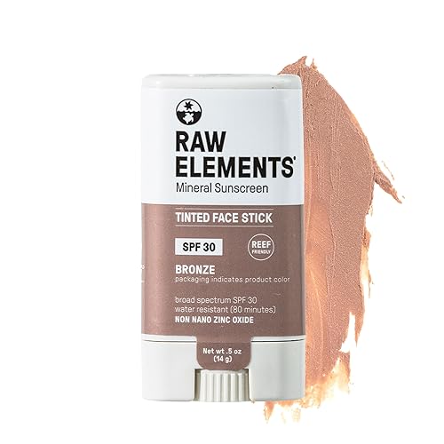 Raw Element Ultra-Moisturizing Face Tint Sunscreen, SPF 30+, Non Toxic Mineral Face Cream, Non Nano Zinc Oxide, Reef Friendly, Safe for All Ages, 0.5