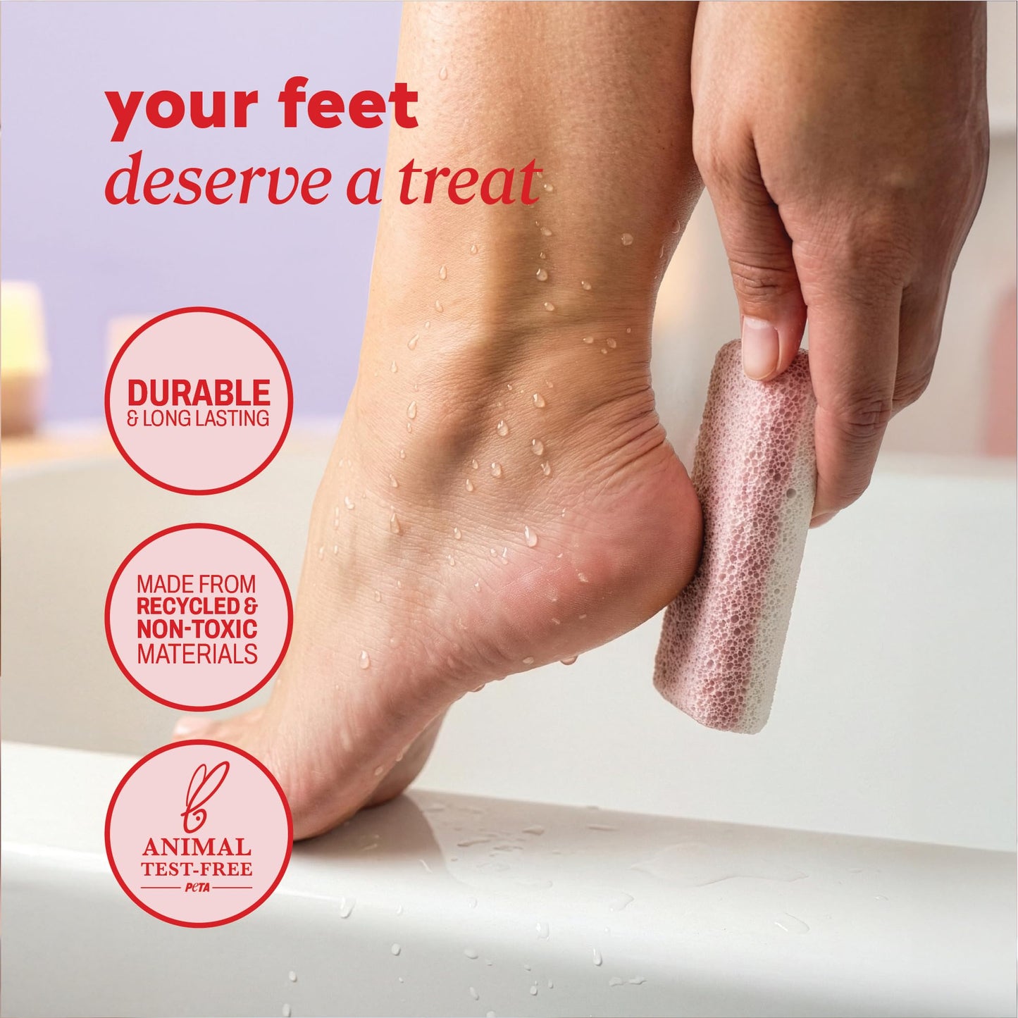 Onyx Professional Double Sided Pumice Stone, 2 Pack - 100% Siliglass Callus Remover for Feet, Elbows, Knees, Dead Skin, Heels, Hands, Foot File Beauty and Personal Care Onyx Professional