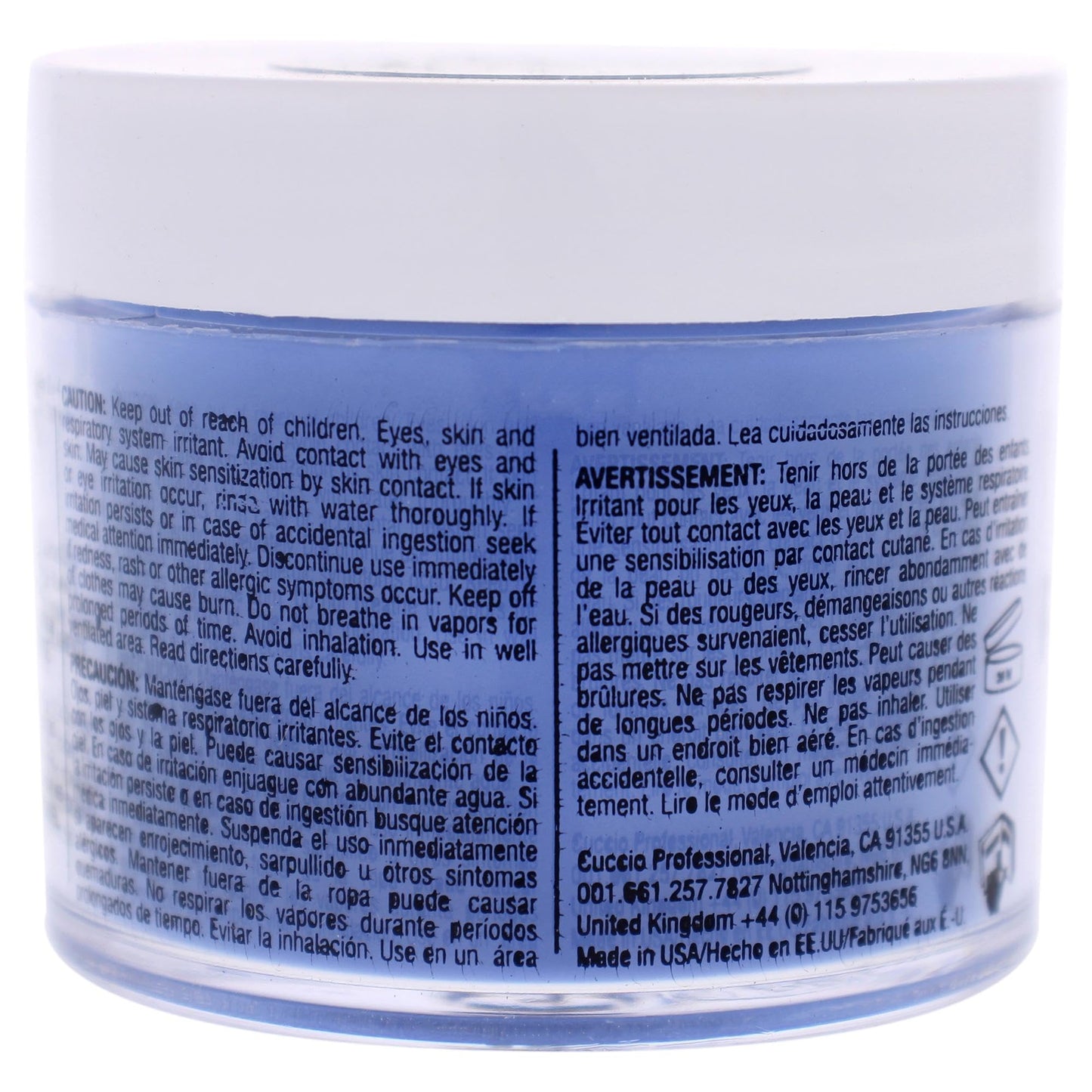 Cuccio Colour Powder Nail Polish, Ink Blue, 2 Ounce, I0097766 Beauty & Personal Care Cuccio
