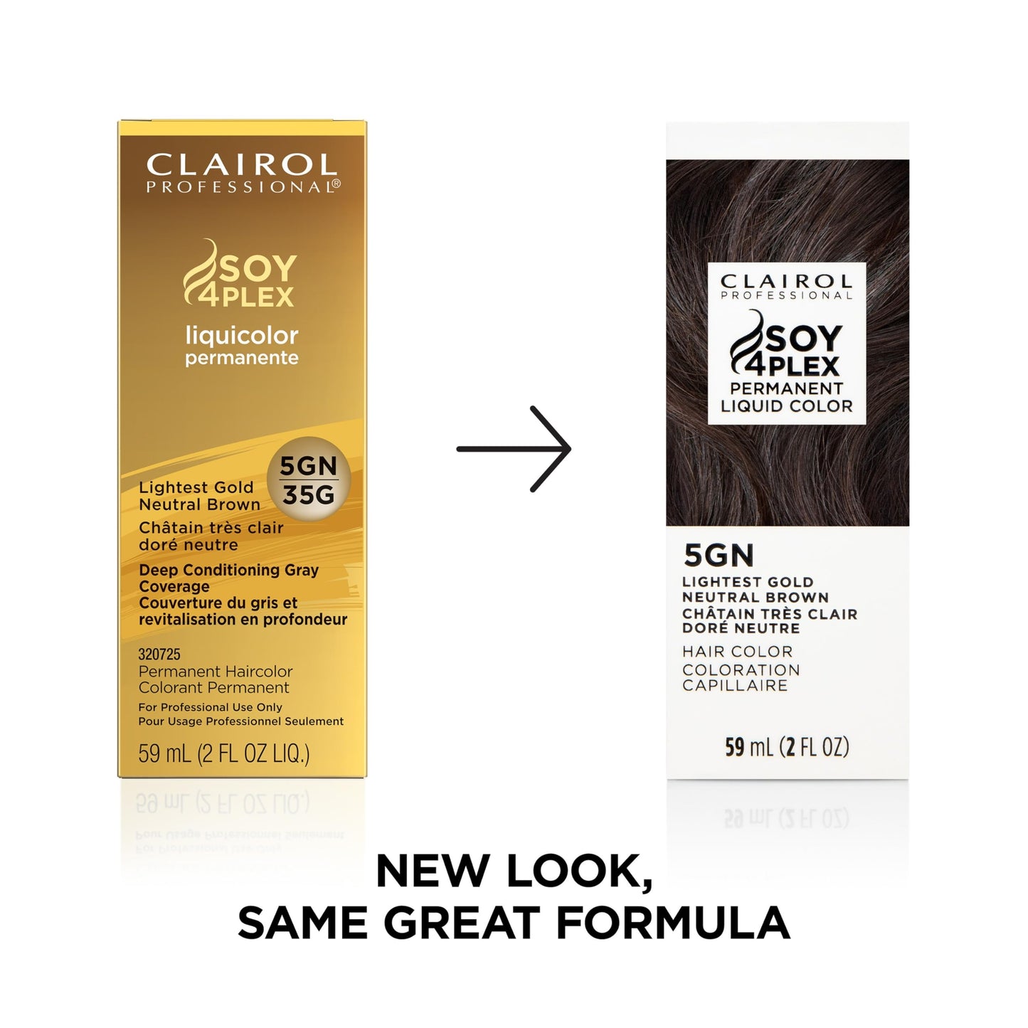 Clairol Professional Permanent Liquicolor, 5gn Light Gold Neutral Brown, 2 Fl Oz - Packaging May Vary