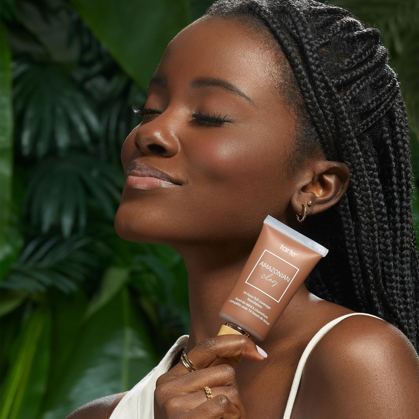 tarte Amazonian clay 16-hour Full Size coverage foundation - Matte Finish Foundation, Vitamin E for Hydration & Smooth Looking Skin, Vegan & Cruelty-Free, full size, medium honey